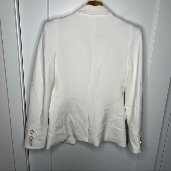 Veronica Beard Ivory Thaddeus Double Breasted Dicky Jacket Blazer Size 8 - Picture 11 of 12